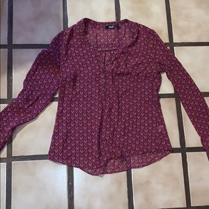 Ana sheer long sleeve Blouse